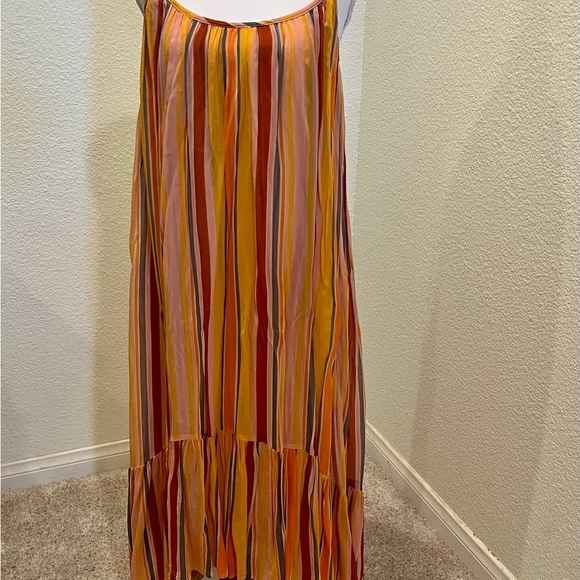 All Saints Vibrant Striped Maxi Dress NEW - Picture 4 of 4